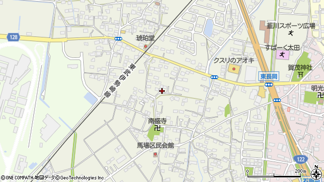 〒373-0812 群馬県太田市東長岡町の地図