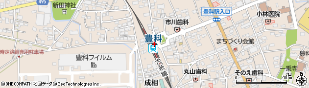 豊科駅周辺の地図