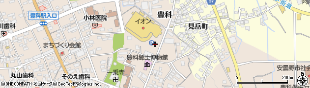 長野県安曇野市豊科周辺の地図