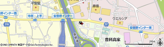 エネクスフリート株式会社　豊科店周辺の地図