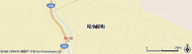 石川県小松市尾小屋町周辺の地図