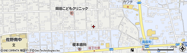 栃木県佐野市植上町1424周辺の地図