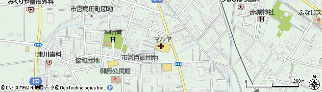 ヤマグチスーパー福居店周辺の地図