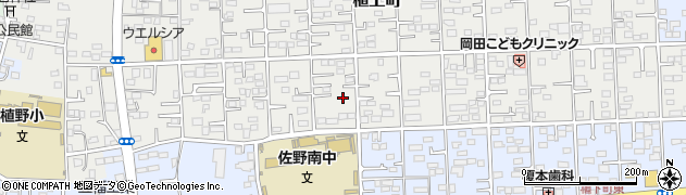 栃木県佐野市植上町1367周辺の地図