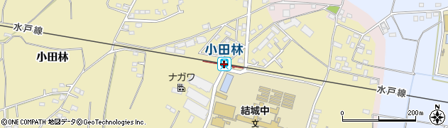 茨城県結城市周辺の地図