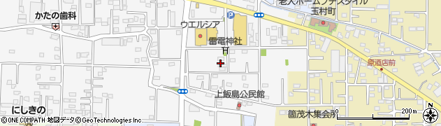 群馬県佐波郡玉村町上飯島周辺の地図