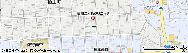 栃木県佐野市植上町1410周辺の地図