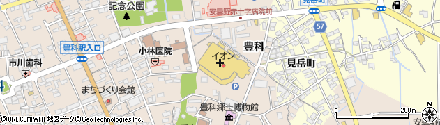 イオン豊科店周辺の地図