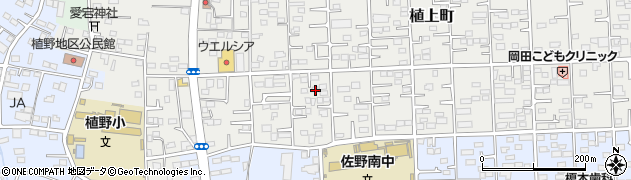 栃木県佐野市植上町1346周辺の地図