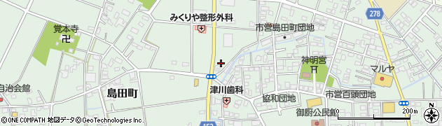 栃木県足利市島田町600周辺の地図