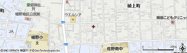 栃木県佐野市植上町1344周辺の地図