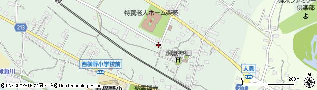 群馬県安中市松井田町二軒在家周辺の地図