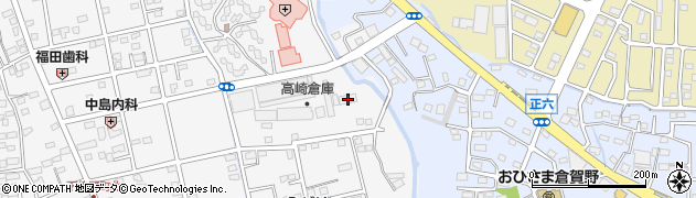 高崎倉庫株式会社　トランクルーム部受付窓口周辺の地図