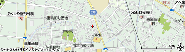 栃木県足利市島田町661周辺の地図