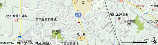 栃木県足利市島田町660周辺の地図