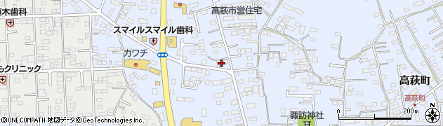 栃木県佐野市高萩町545周辺の地図