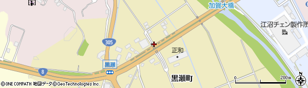 石川県加賀市黒瀬町（ル）周辺の地図