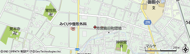栃木県足利市島田町609周辺の地図