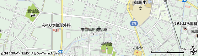 栃木県足利市島田町629周辺の地図