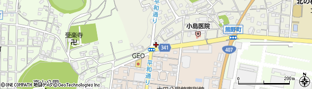 群馬県太田市熊野町10-9周辺の地図