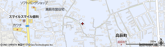 栃木県佐野市高萩町273周辺の地図