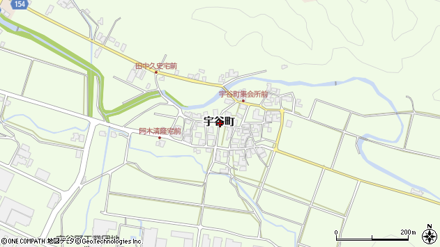 〒922-0312 石川県加賀市宇谷町の地図
