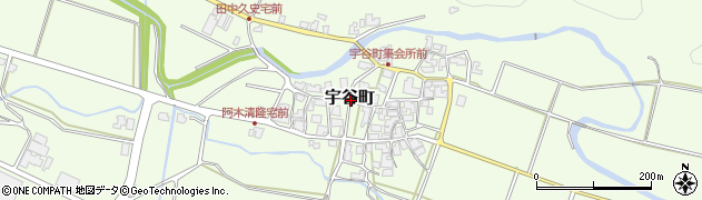 石川県加賀市宇谷町周辺の地図