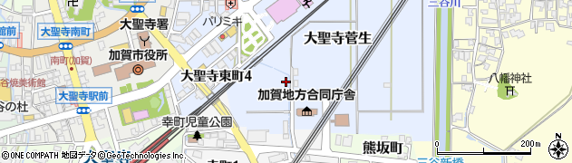 石川県加賀市大聖寺菅生（イ）周辺の地図