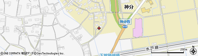 茨城県筑西市神分509周辺の地図