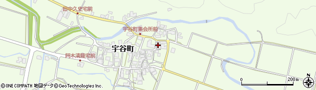 石川県加賀市宇谷町（ニ）周辺の地図