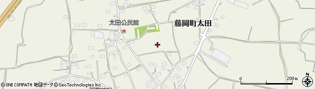 栃木県栃木市藤岡町太田周辺の地図
