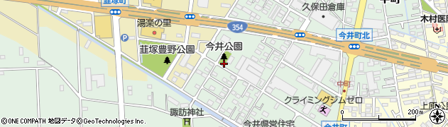 伊勢崎市今井公園周辺の地図
