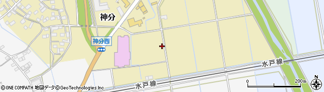 茨城県筑西市神分743周辺の地図