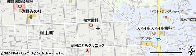 栃木県佐野市植上町1541周辺の地図