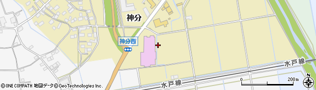 茨城県筑西市神分742周辺の地図