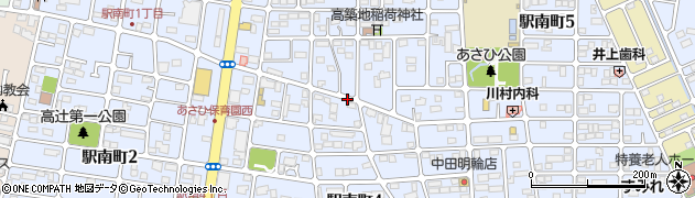 栃木県小山市駅南町周辺の地図