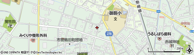 栃木県足利市島田町704周辺の地図