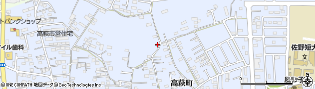 栃木県佐野市高萩町264周辺の地図