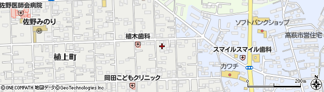 栃木県佐野市植上町1521周辺の地図