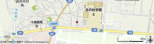 群馬県太田市熊野町3周辺の地図