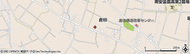 長野県安曇野市堀金烏川（倉田）周辺の地図