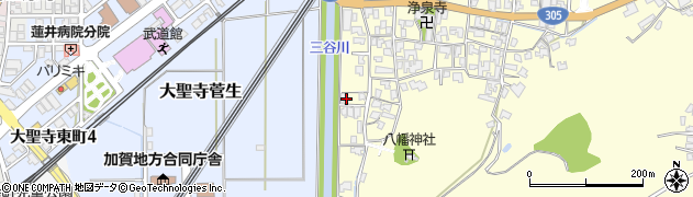 石川県加賀市南郷町（カ）周辺の地図