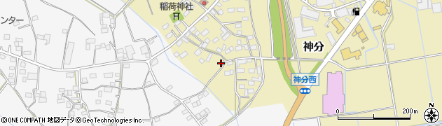茨城県筑西市神分585周辺の地図