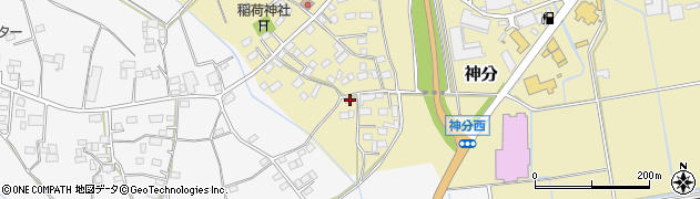 茨城県筑西市神分588周辺の地図