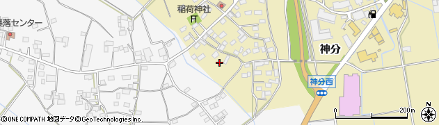 茨城県筑西市神分571周辺の地図