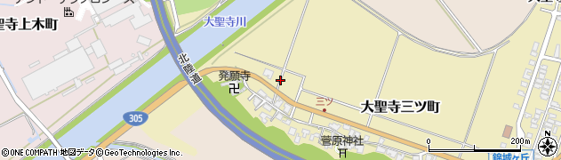 石川県加賀市大聖寺三ツ町（ホ）周辺の地図