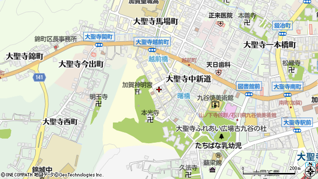〒922-0807 石川県加賀市大聖寺神明町の地図