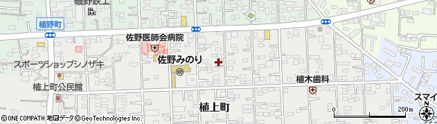 栃木県佐野市植上町1635周辺の地図