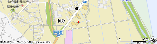 茨城県筑西市神分50周辺の地図
