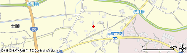 茨城県笠間市土師1222周辺の地図